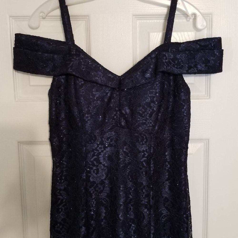 Bridesmaid, Prom, Formal, Mother's Cold Shoulder Mermaid Style Dress